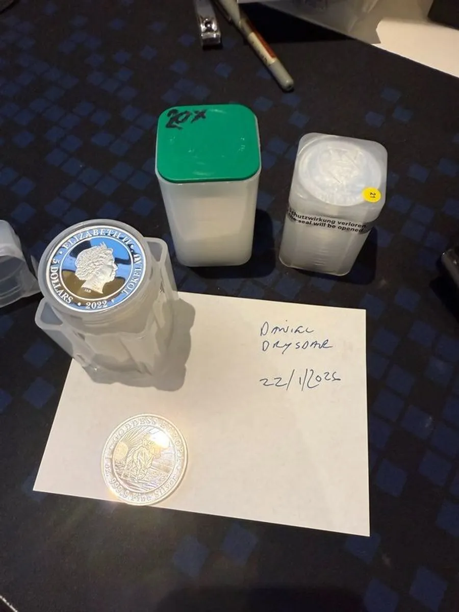 999.9 tubes silver coins - Image 2