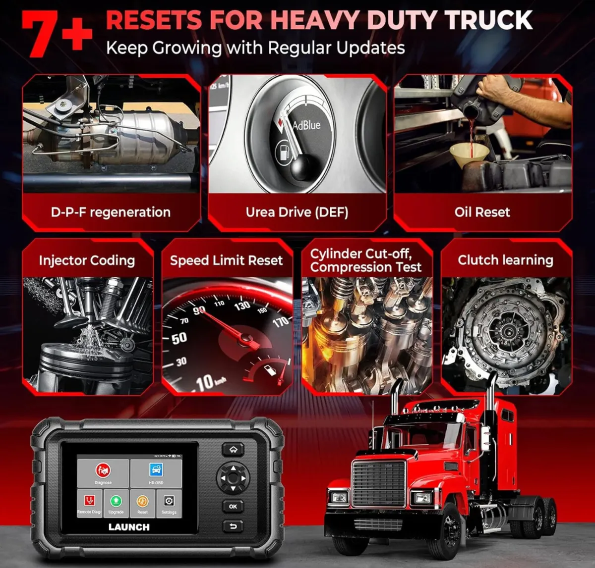 Launch CRP129 HD Heavy Duty Truck coaches 24v - Image 4