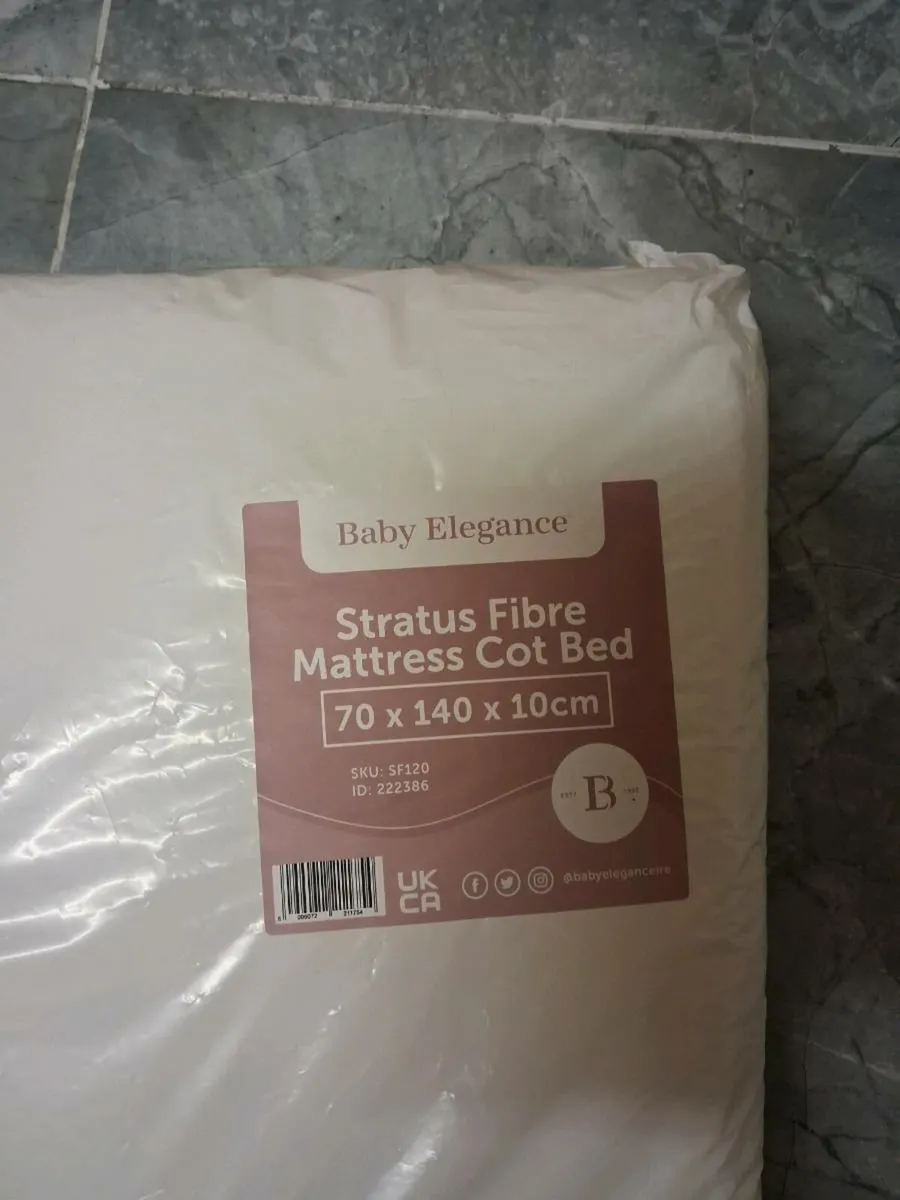 Baby Elegence Stratus Fibre Mattress Cot Bed - Image 2