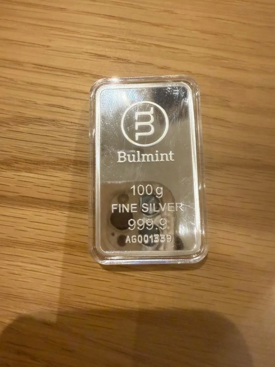 100gram Bulmint Silver Bar - Image 1