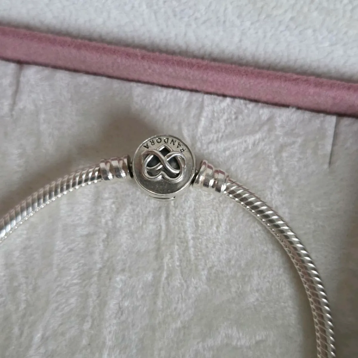 Genuine Pandora bracelet infinity/heart love - Image 3