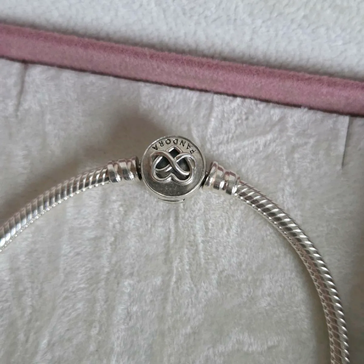 Genuine Pandora bracelet infinity/heart love - Image 4