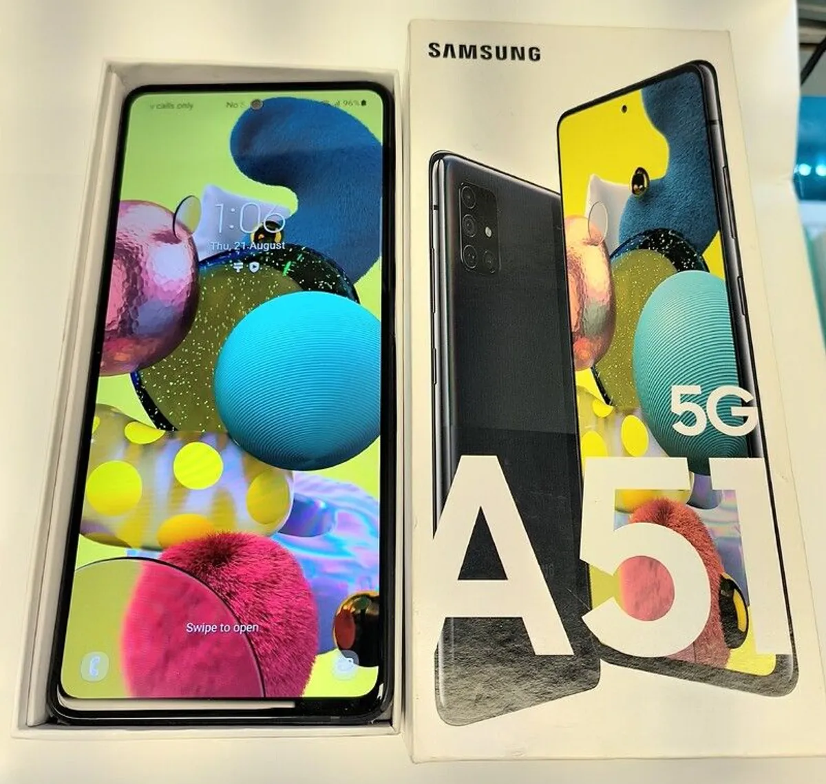 Samsung Galaxy A51 5G - 128GB - Black - Dual Sim (Factory Unlocked) Used/ Perfect - Image 1