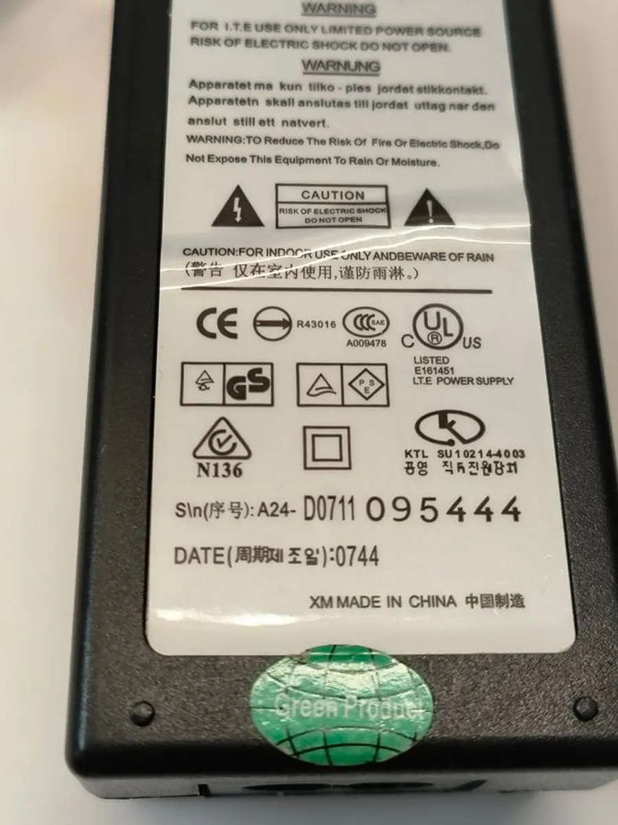 Original power supply AC adapter PAG024F Output: 12V - 3.A/ Used - Image 4