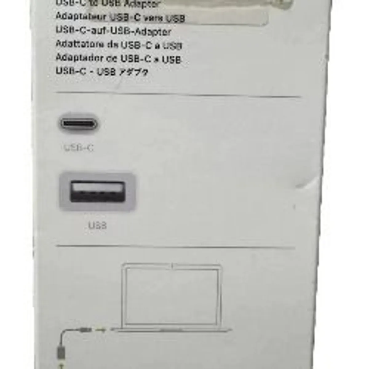 Official Genuine Apple Usb-c To Usb Adapter Cable A1632 Original Mj1m2zm/a New - Image 4