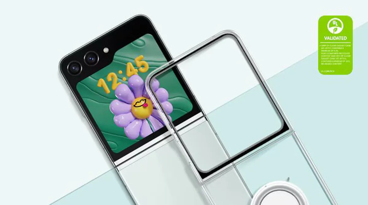 Genuine Samsung Galaxy Z Flip 5 Clear Case AND 25W Charger UK EF-XF73KKTEGGB (New Open Box) - Image 2