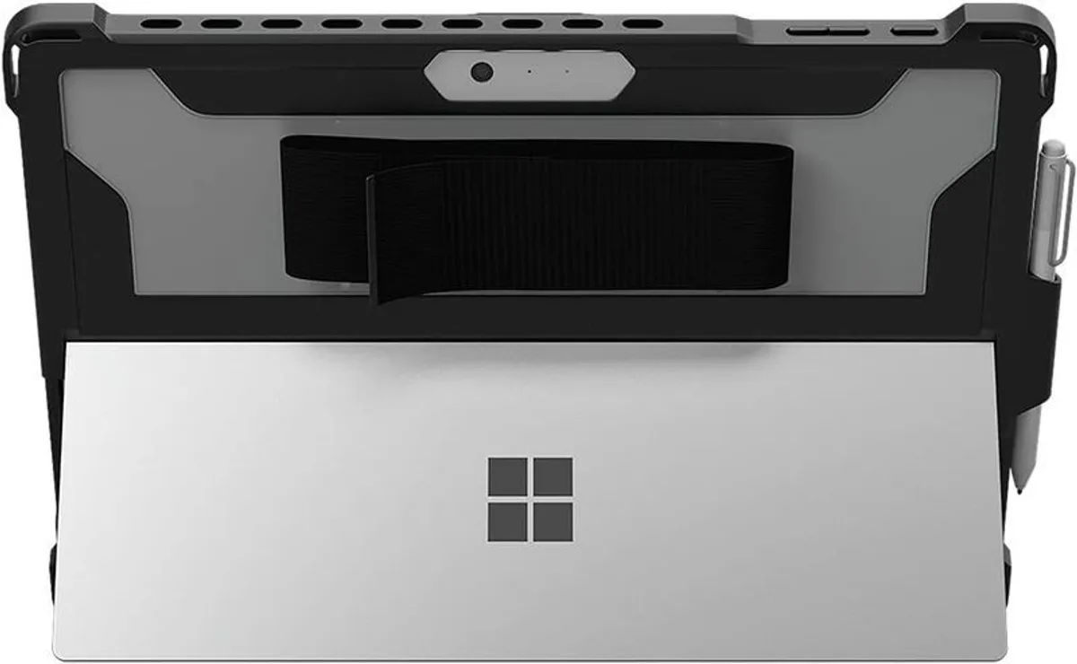 MAXCases Extreme Shell for Microsoft Surface Pro 5, 6, & 7 Rugged Protective Case - Protective Stand, Stylus Pen Holder, Laptop Case (Black) - Image 3
