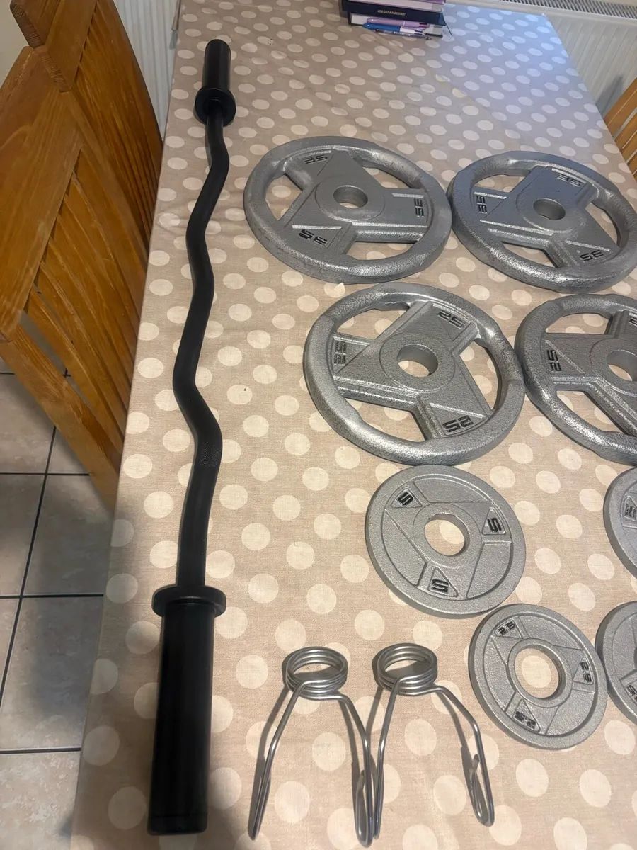 OLYMPIC EZ BAR, BAR COLLARS + OLYMPIC WEIGHTS! - Image 3