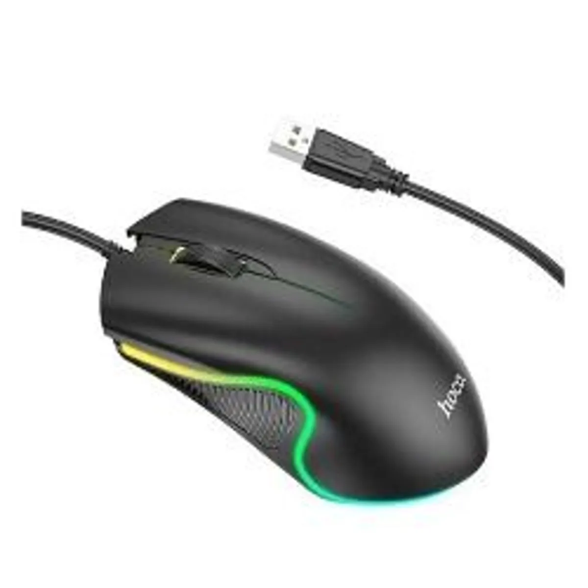 Gaming Hoco GM19 LED Luminous Gaming 1.4m Wired Mouse LED Flashing - Image 3