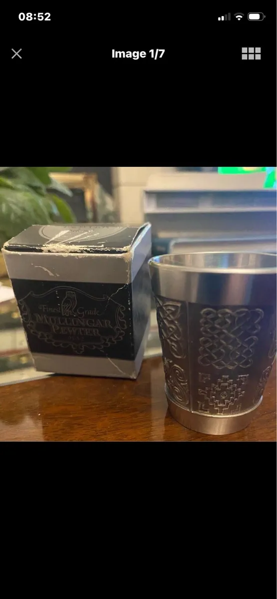 Mullingar Pewter Celtic Whisky Shot Measure - Image 1