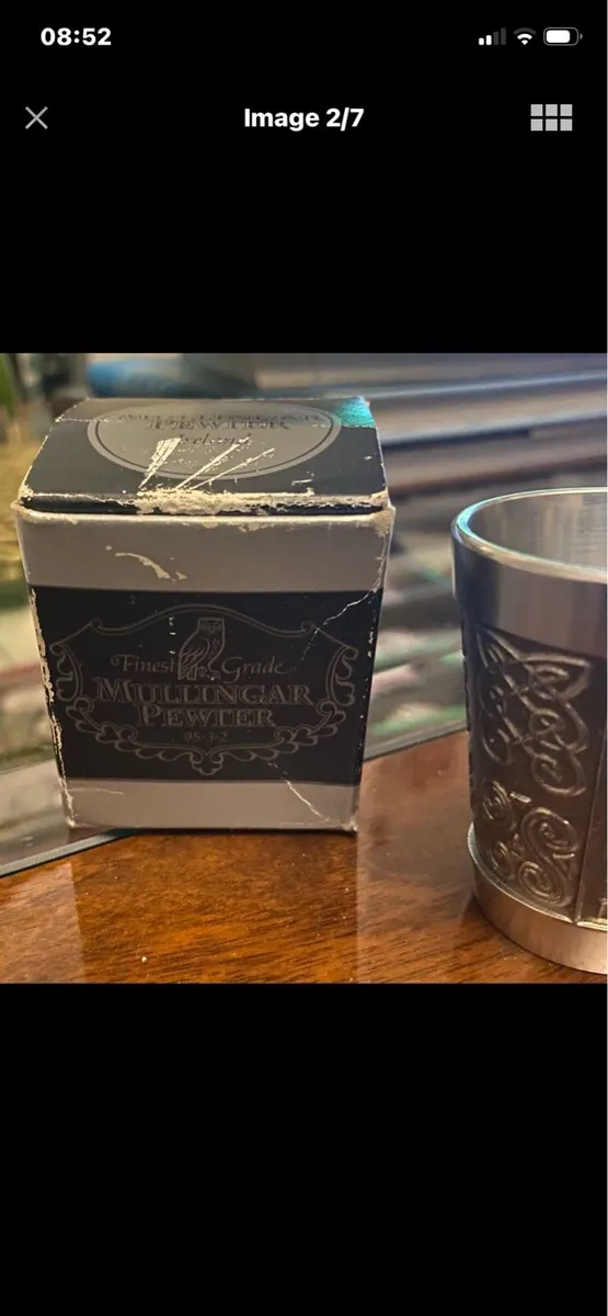 Mullingar Pewter Celtic Whisky Shot Measure - Image 2