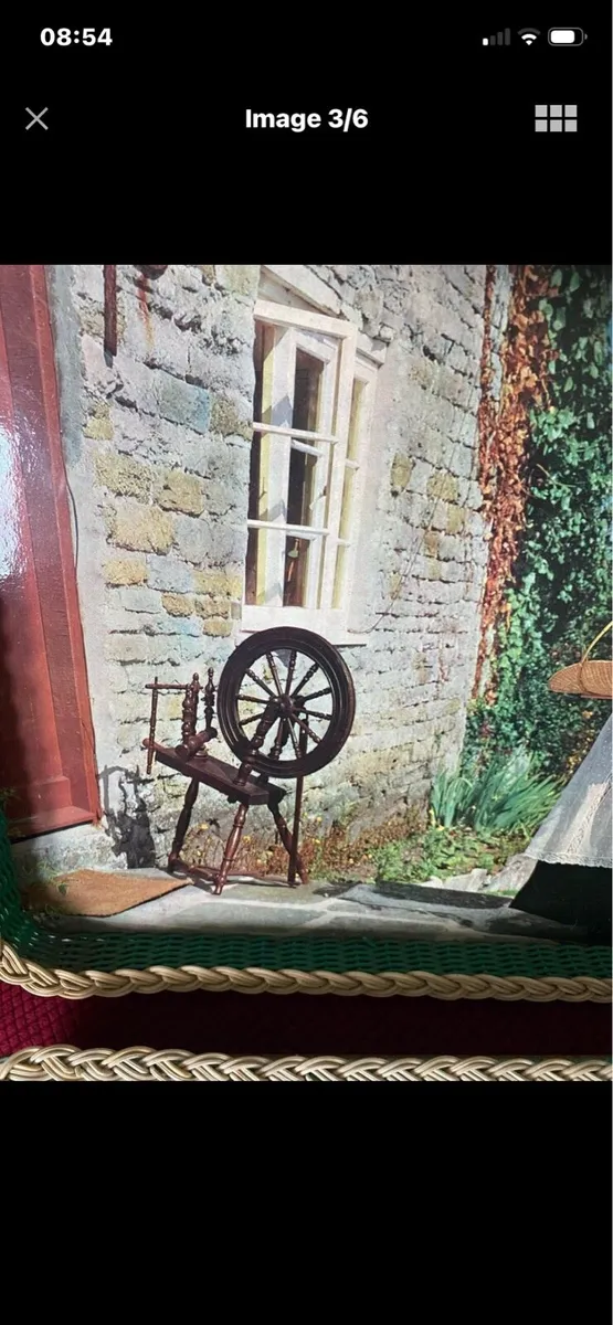 Vintage Hand Crafted Tray Set - Image 3