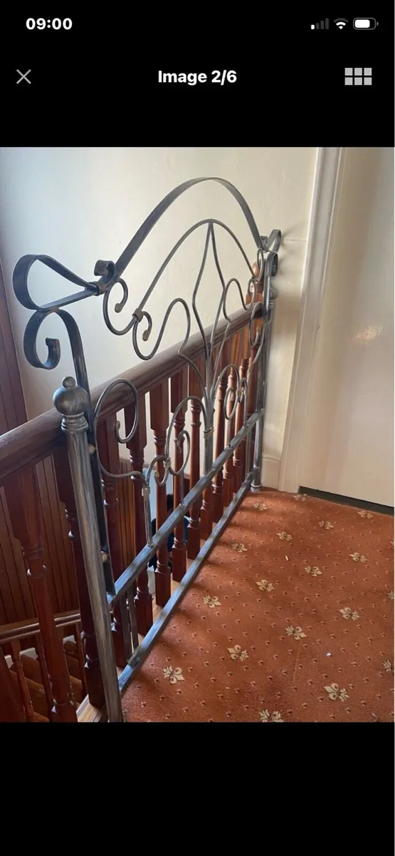 Vintage Metal Headboard - Image 2