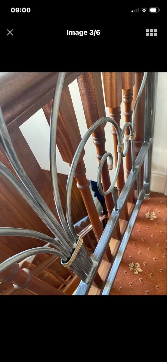 Vintage Metal Headboard - Image 3