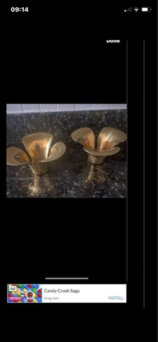 Brass Candleholder Set - Image 2