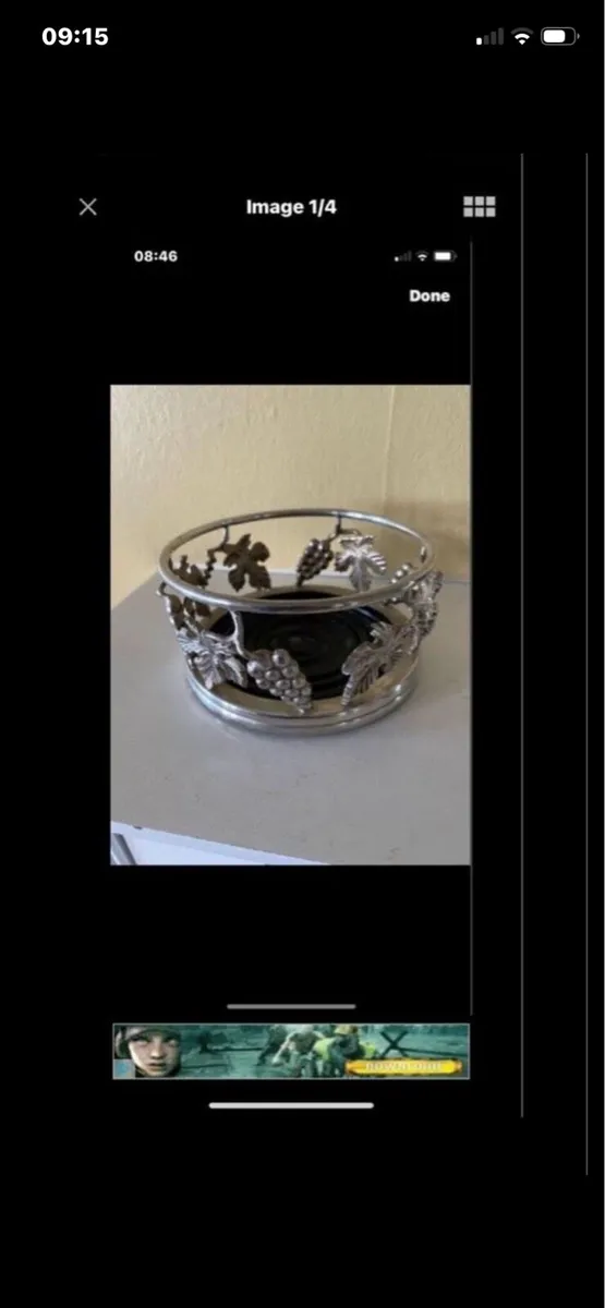 Vintage Wine Bottle Coaster - Image 1