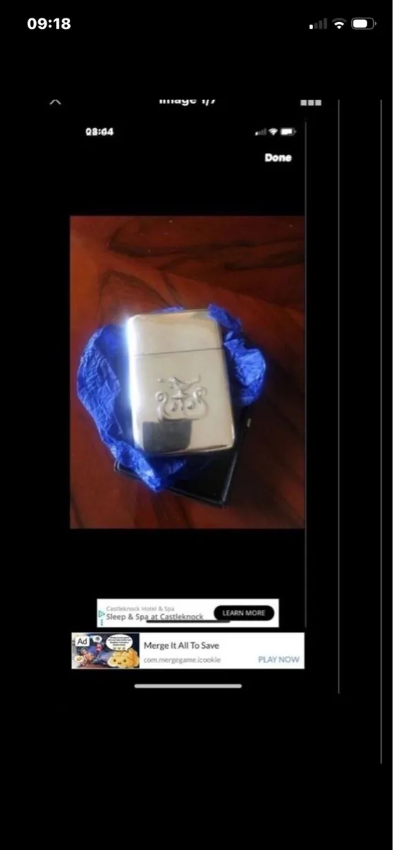 Solid Silver AIB Business Card Holder - Image 1