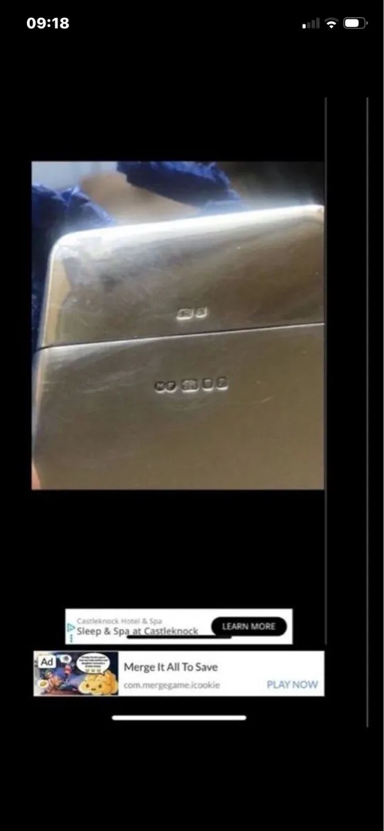 Solid Silver AIB Business Card Holder - Image 3