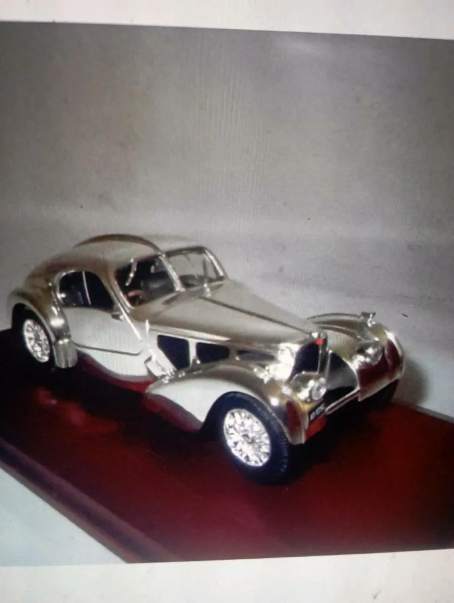 ATLAS VERLAG BUGATTI COUPE SILVER PLATED - Image 3