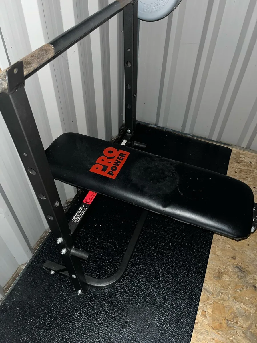 Adjustable Bench press & 40kg weight plates - Image 2