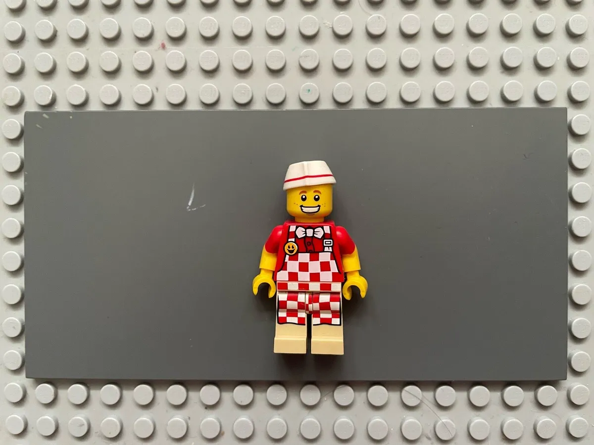 lego series col291 Hot Dog Vendor minifigure - Image 1