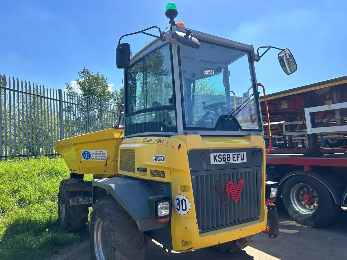Wacker Neuson Dual Veiw 6Tonne Swivel Dumper - Image 2