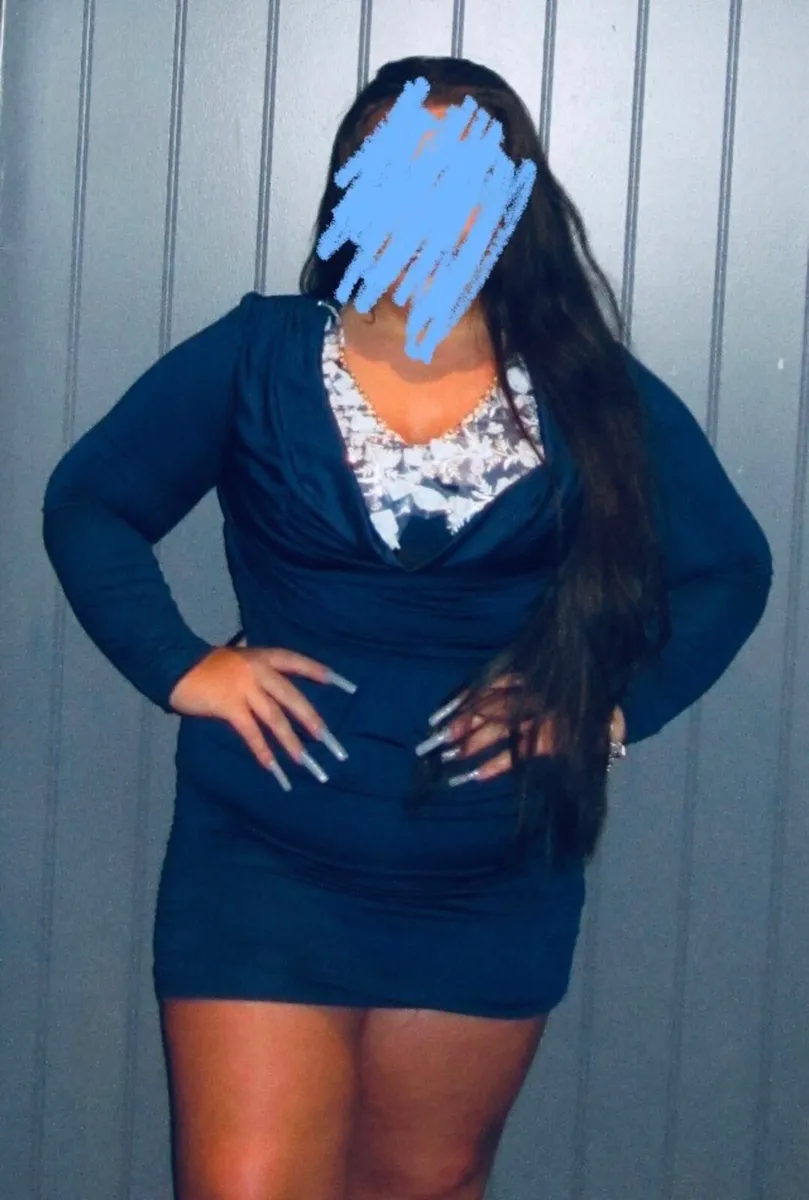Blue embellished dress - Image 1