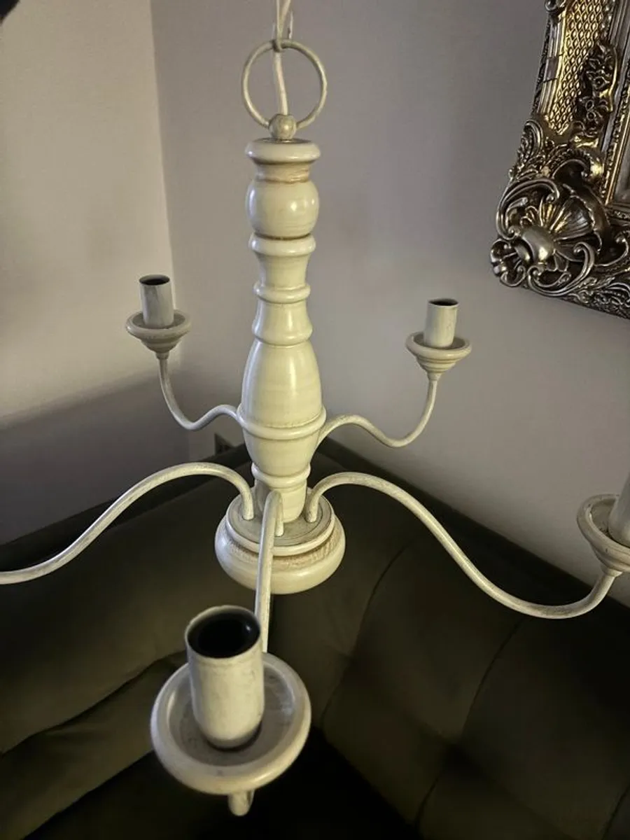 Laura Ashley Chandelier - Image 4