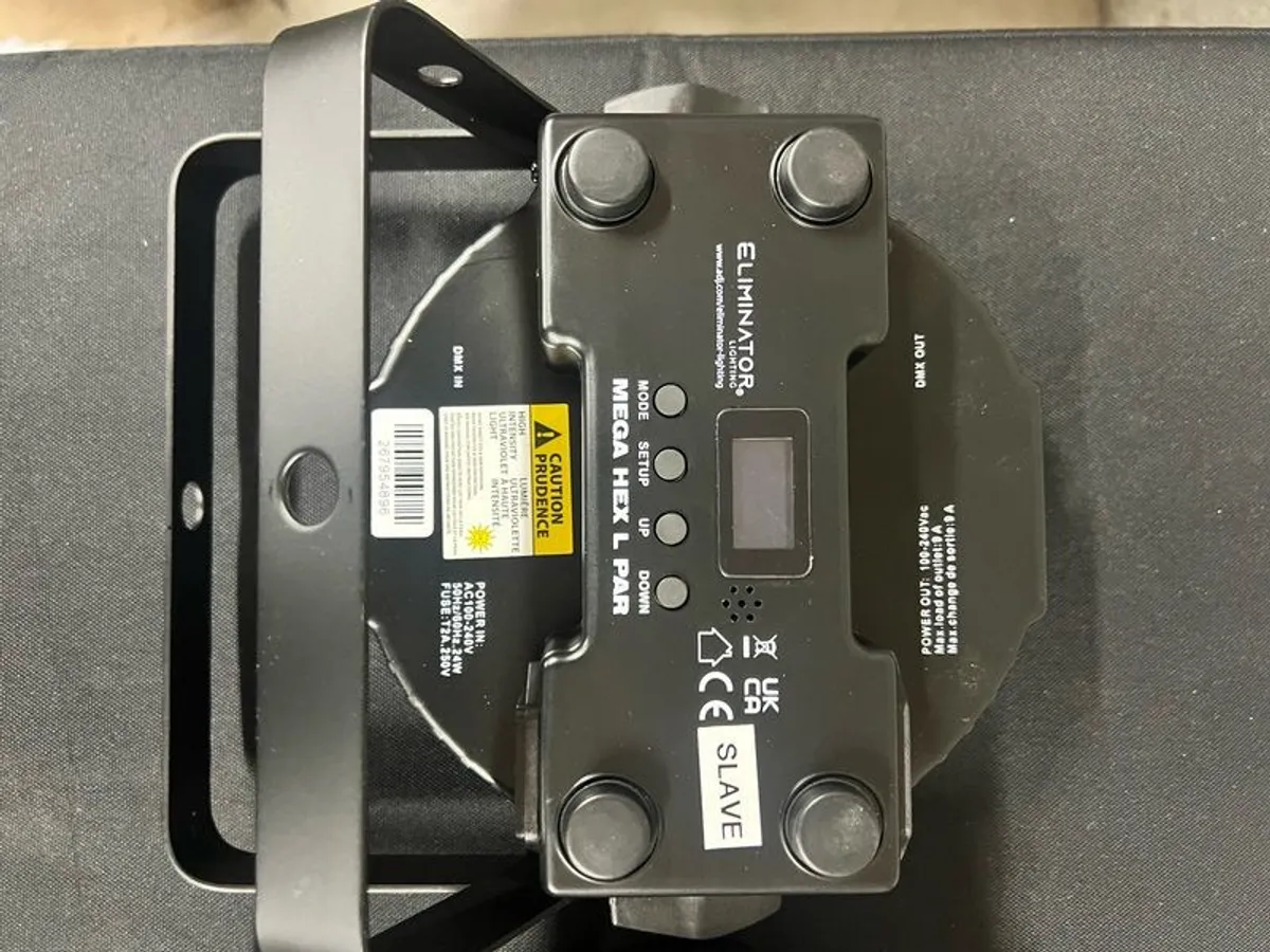 Eliminator Mega Hex L Par Lights ( Free Wall Washer included) - Image 3