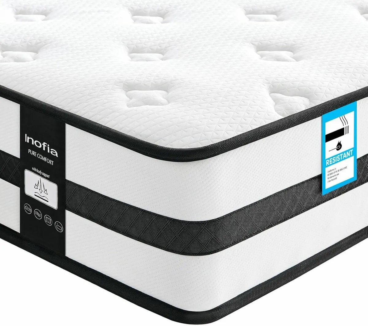 Double Mattresses Memory Foam Sprung 4FT6 10.3 - Image 1