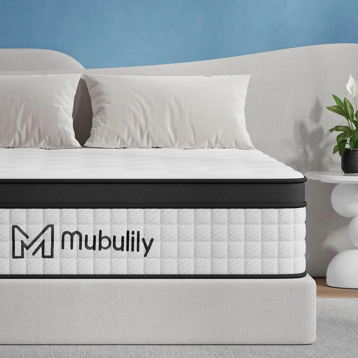 Double Mattress 10 Inch Hybrid Memory Foam - Image 1