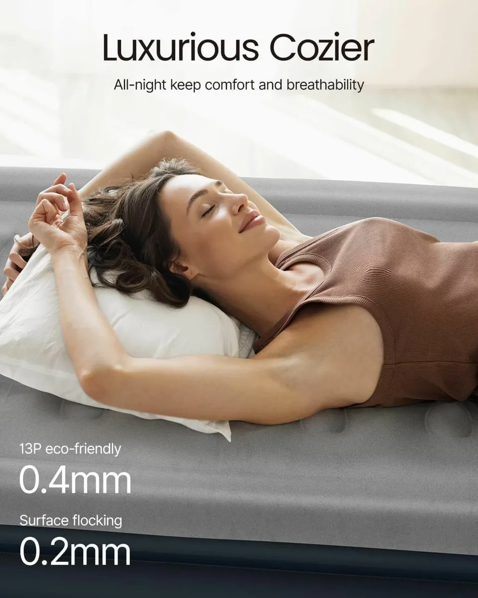 Single Air Bed Inflatable Mattress with Built-in - Image 3