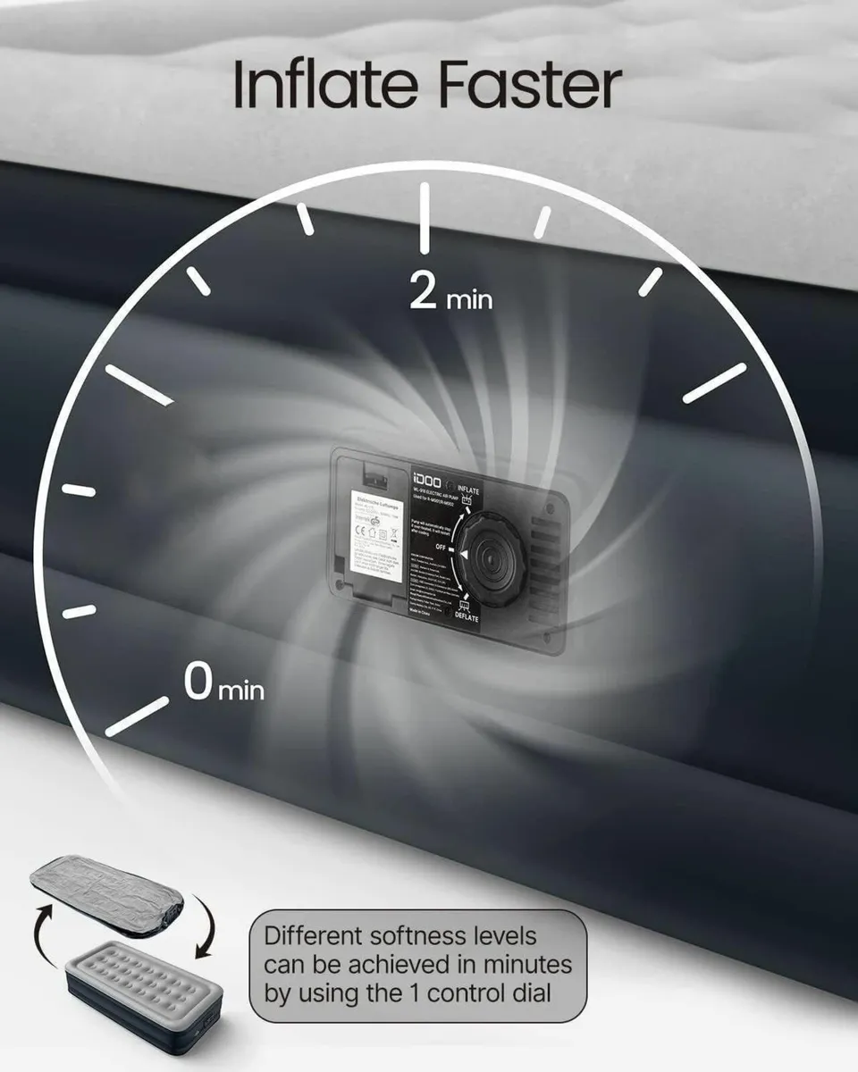 Single Air Bed Inflatable Mattress with Built-in - Image 4