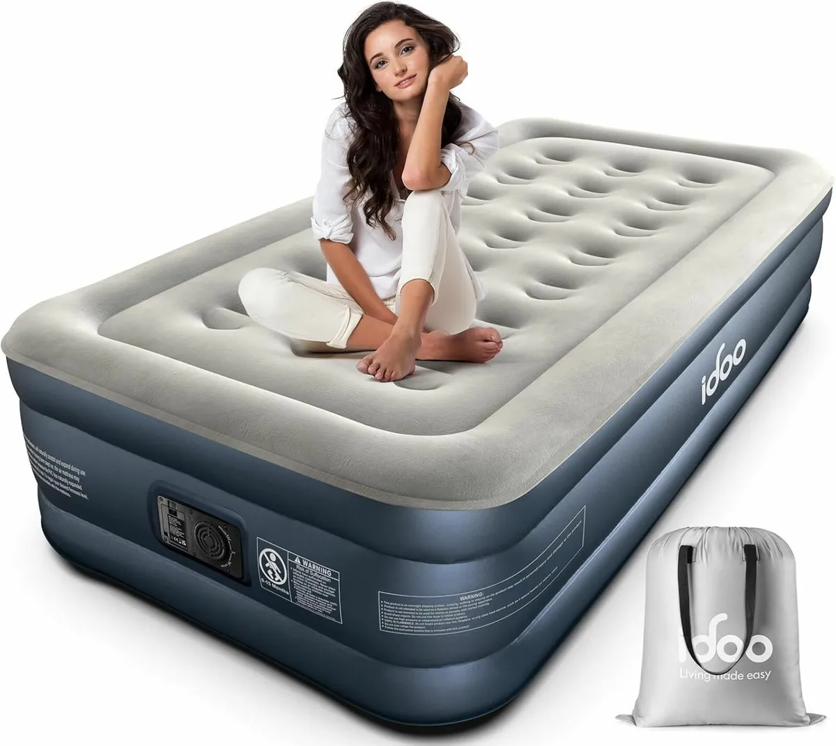 Single Air Bed Inflatable Mattress with Built-in - Image 1