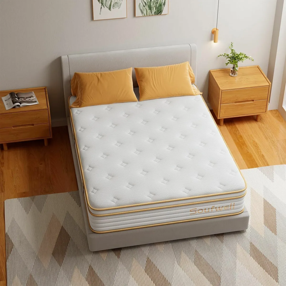Single Mattress 10 Inch Memory Foam Hybrid 3FT - Image 2