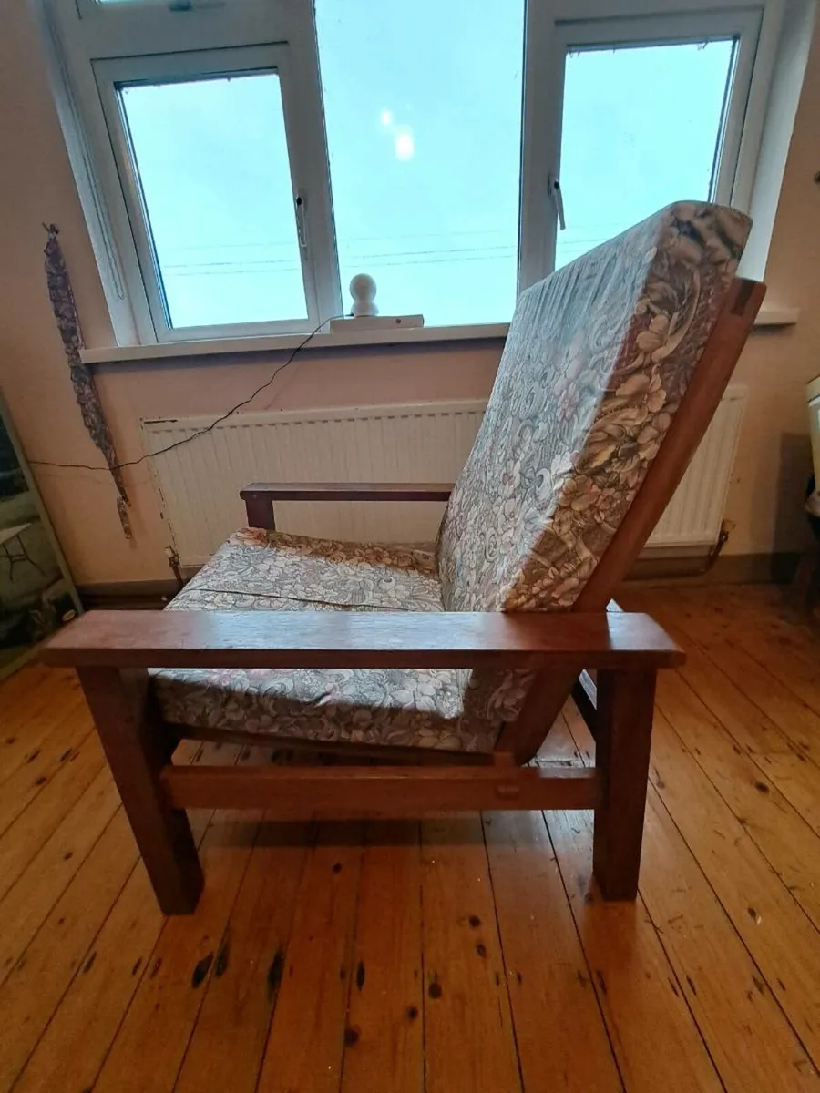 Soild Teak wood armchairs - Image 1