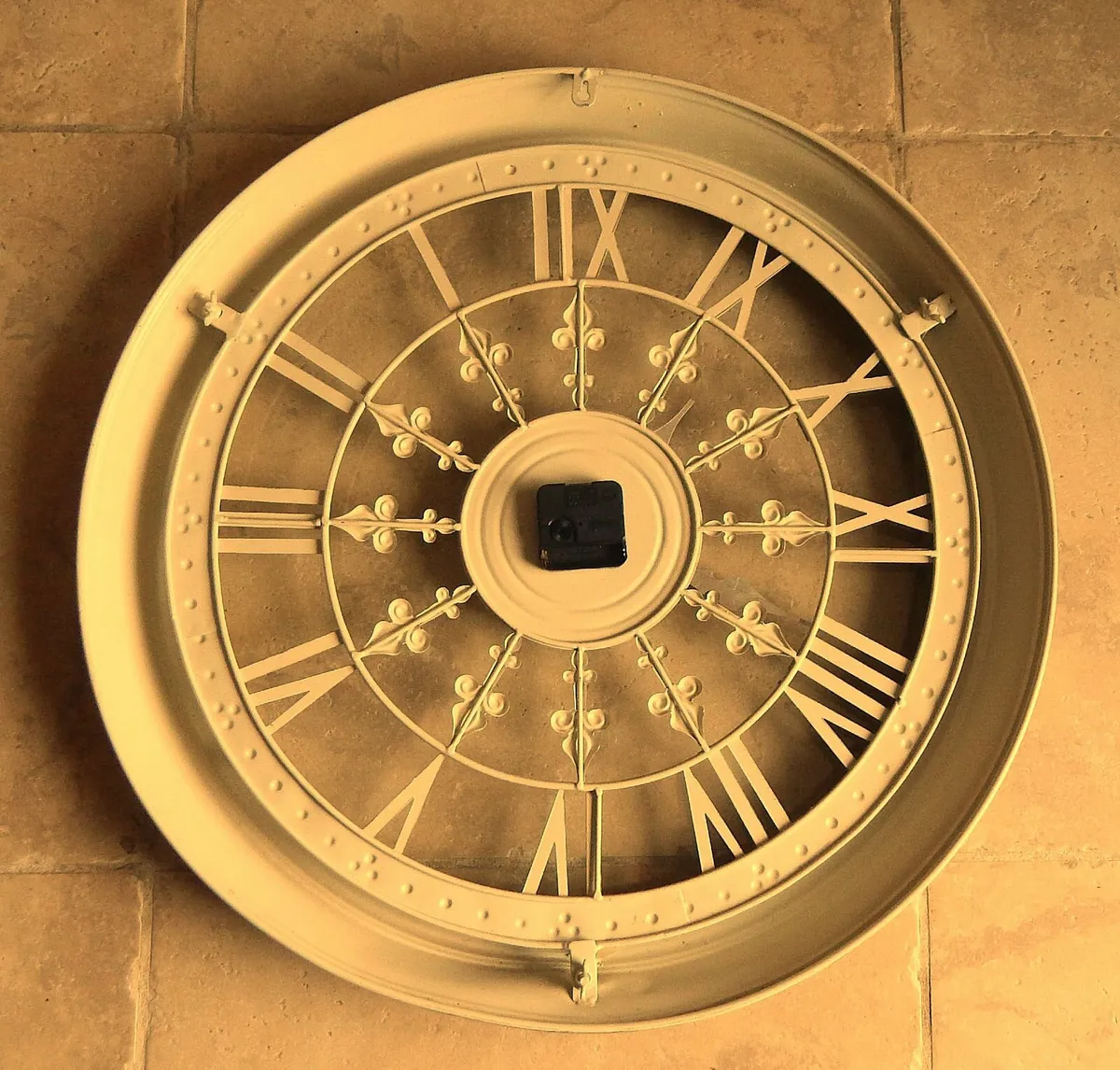 Large Metal Framed & Glass Wall Clock - Image 4