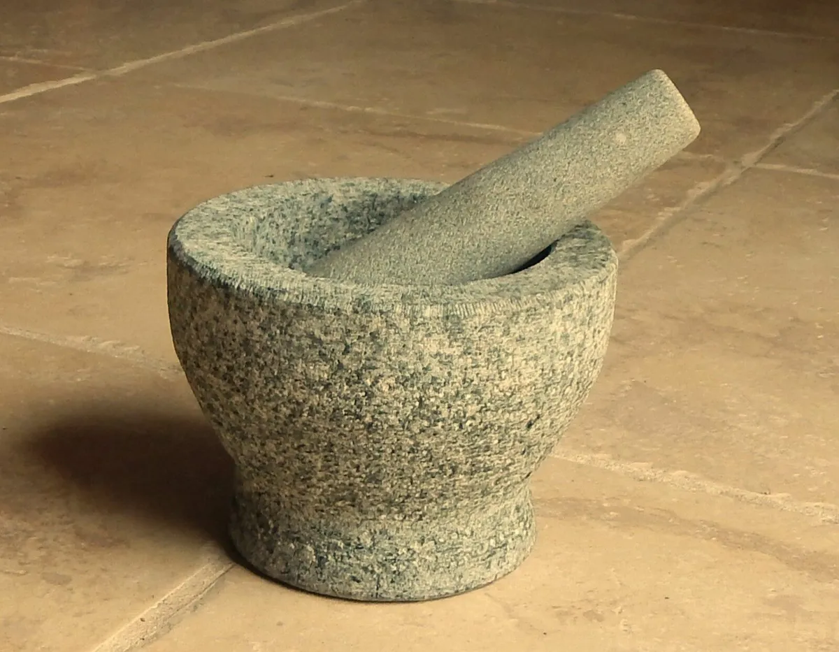Natural Stone Mortar & Pestle - Image 1