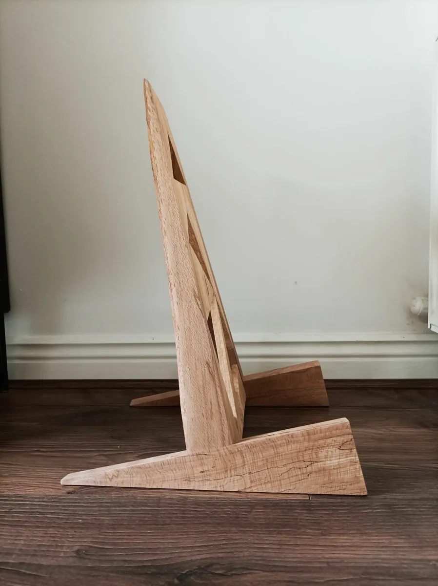 Handmade wooden guitar stand - Image 1