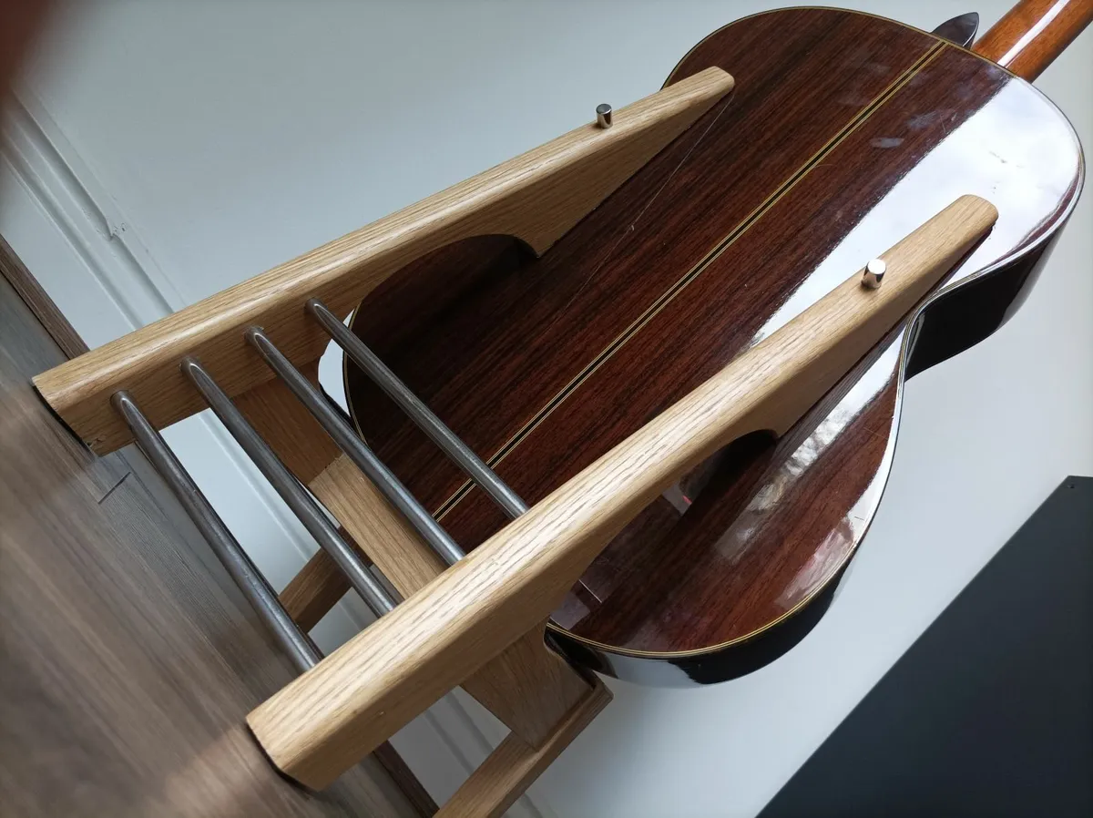 Handmade wooden guitar stand - Image 3