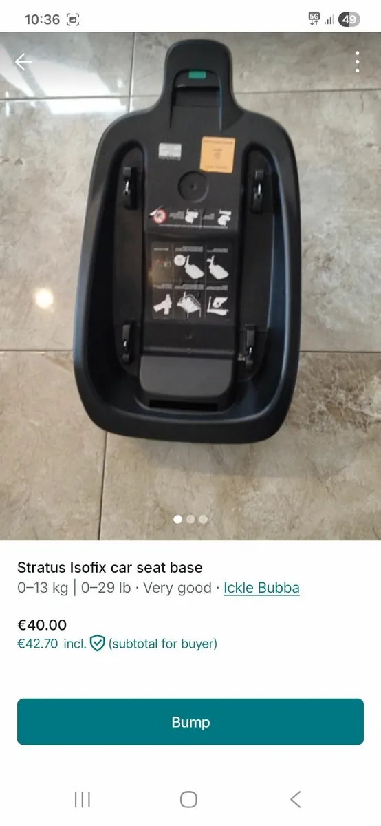 Car seat base - Image 1