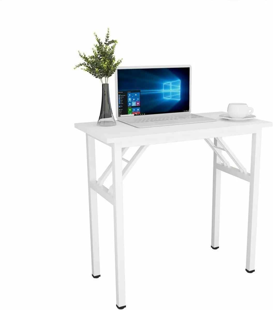 Compact Folding Table 80x40cm Computer Desk - Image 1