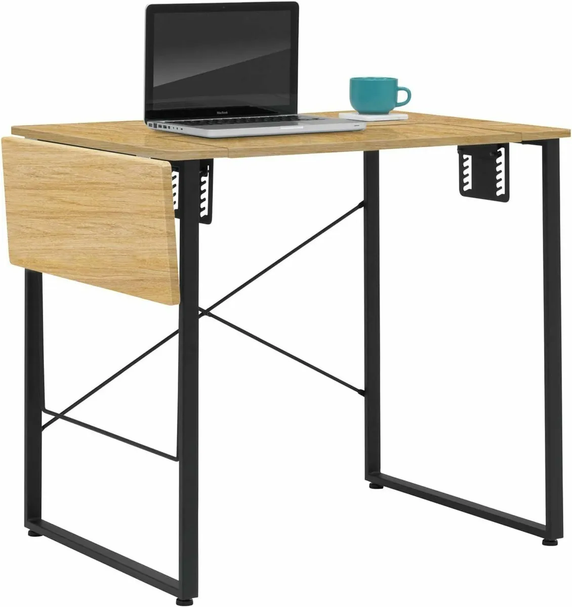 Small Sewing Table - Ashwood Top With Black Legs - Image 4