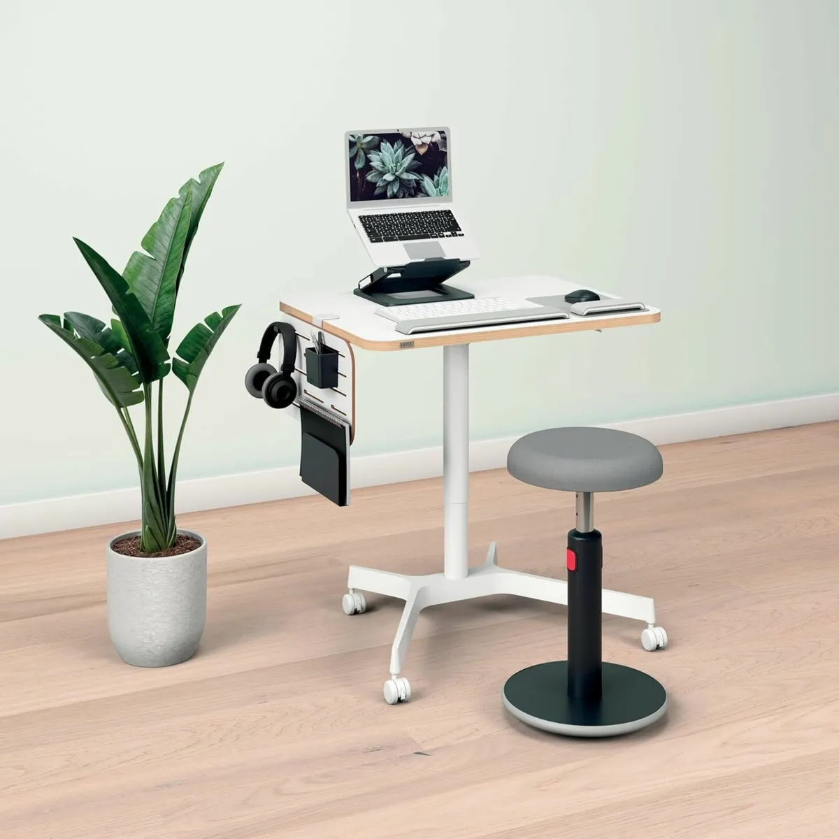 Ergo Small Sit Stand Desk with Pneumatic Height - Image 2