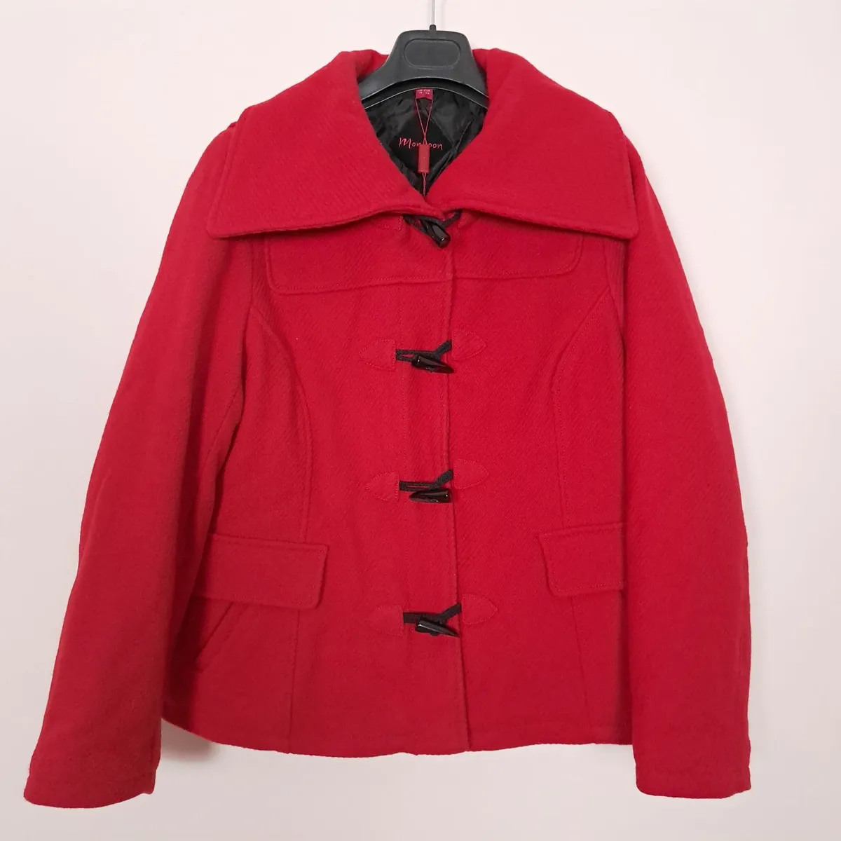 Monsoon Red Wool Duffle Coat 16UK/44EU - Image 2