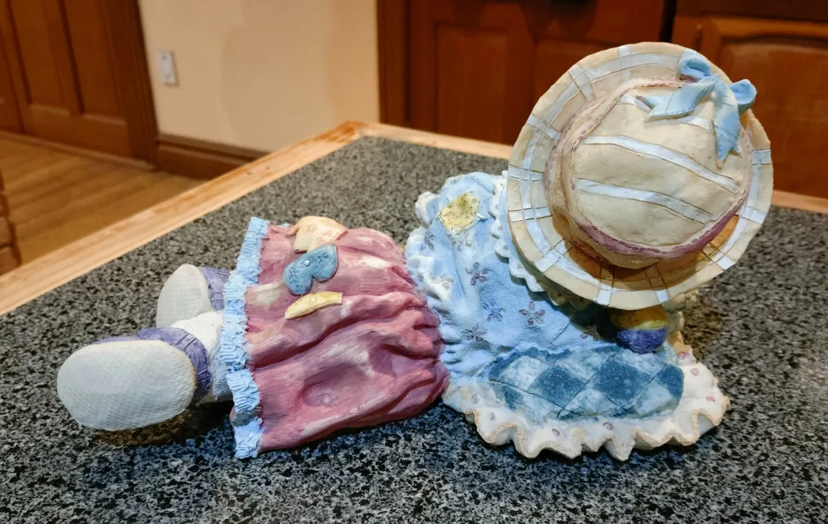 Lovely Figurine/ornament Of Child With Doll (used) - Image 3