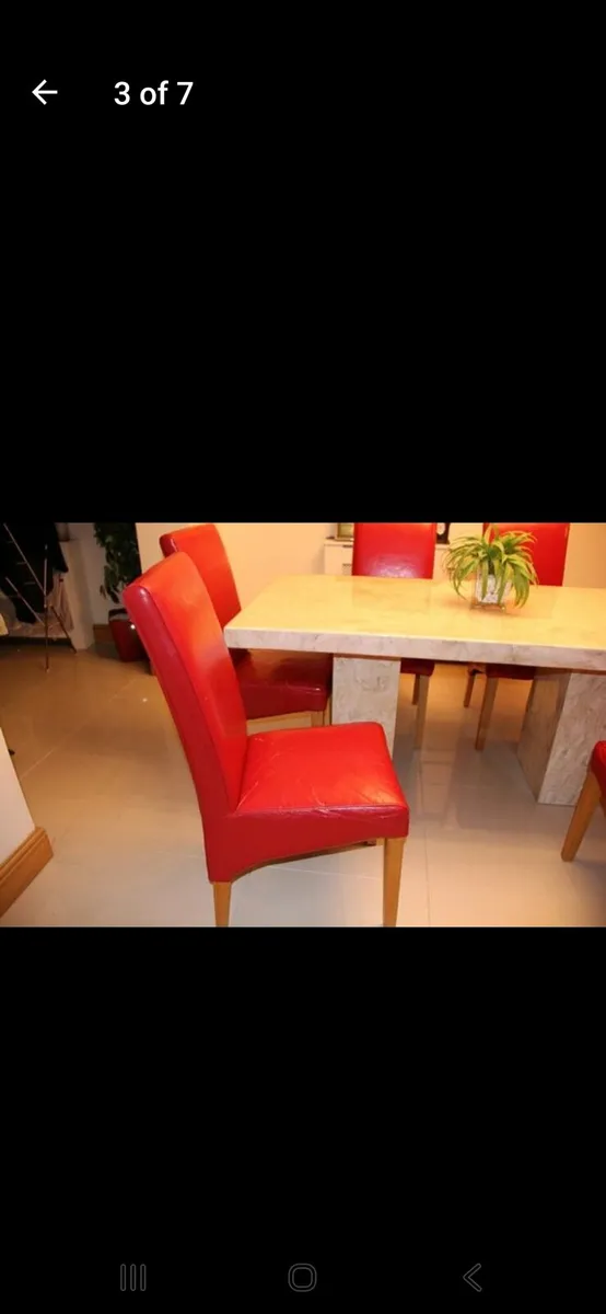 Diningroom Table + Six Chairs + Consul Table - Image 3