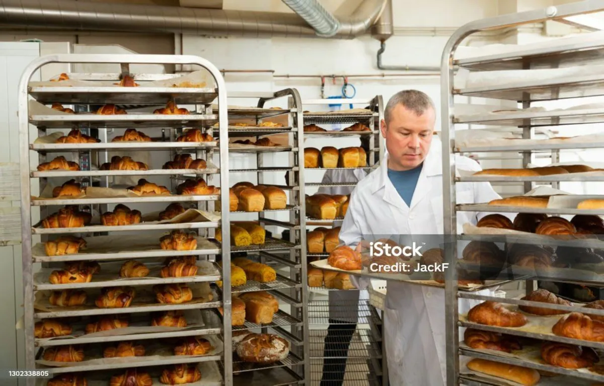 Bakery trolleys, trays available