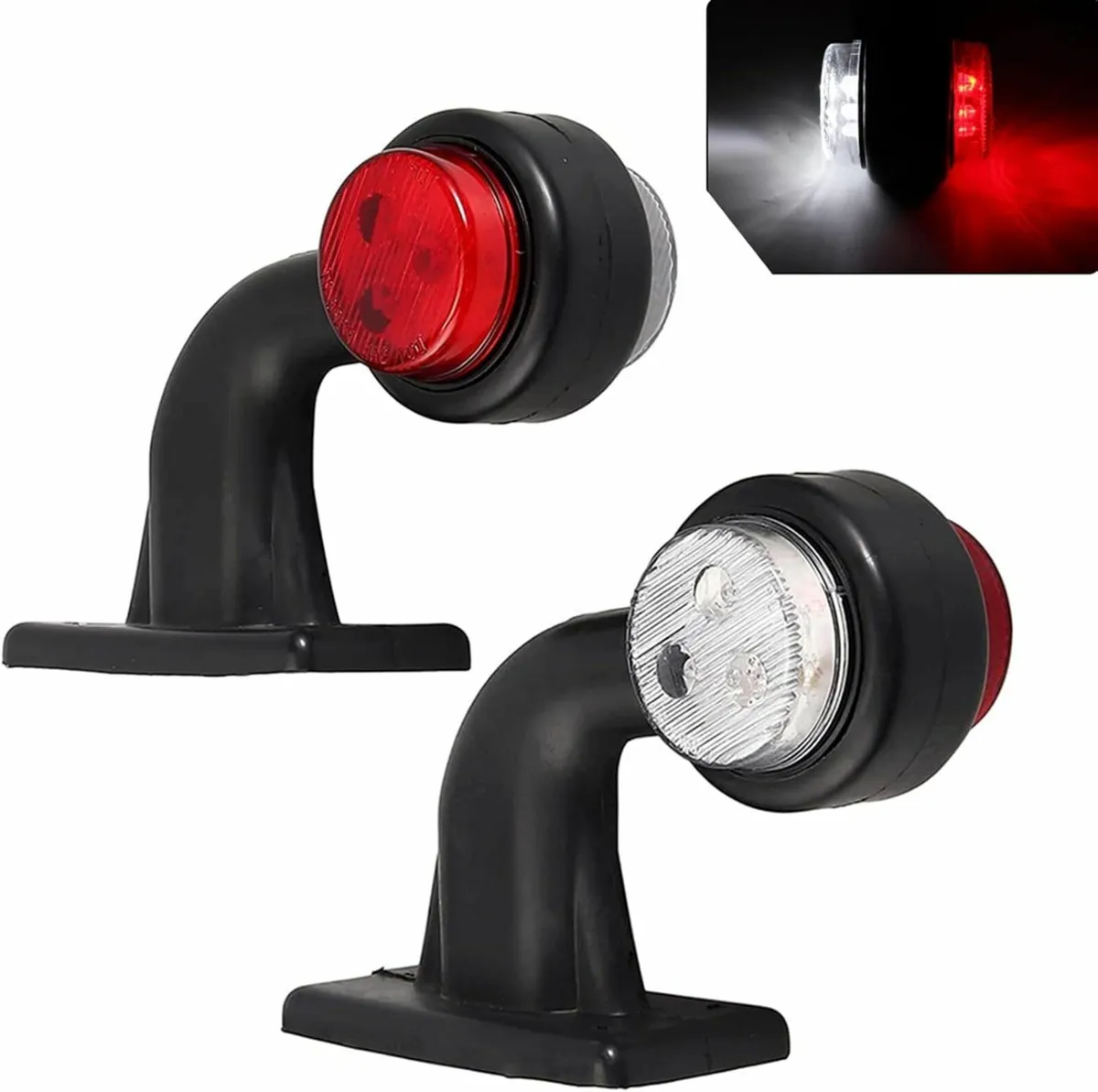 2pcs Elbow LED Side Marker Lights 12-30V Waterproo