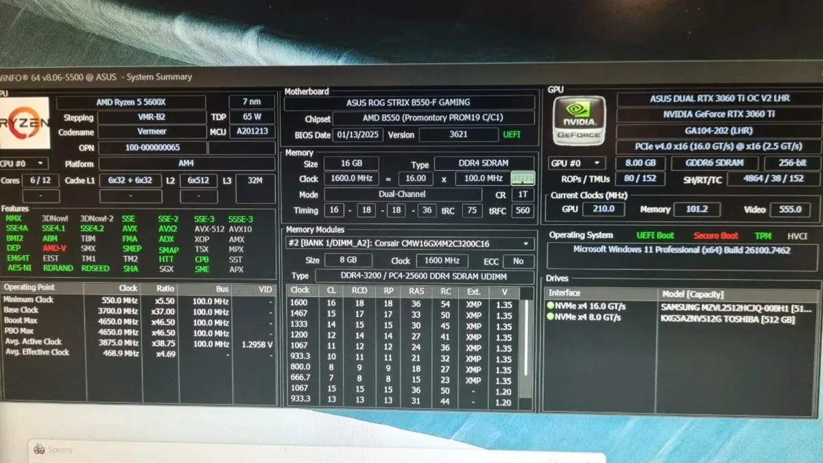 Gaming Pc Full Set! Ryzen 5, Rtx3060ti, 16gb Ram, - Image 2